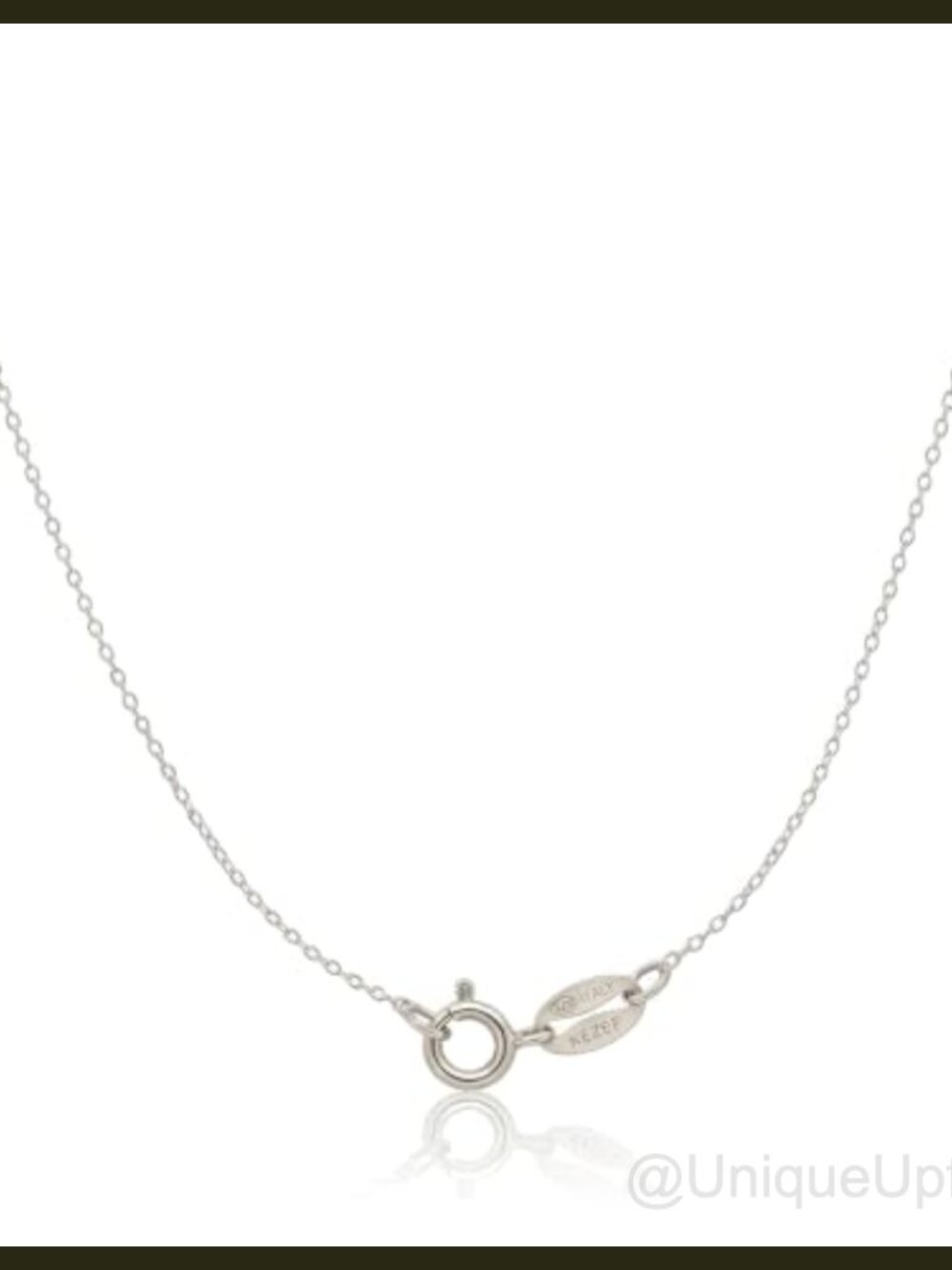 KEZEF Thin 1mm Cable Chain Necklace for Women Sterling Silver Gold Plated 18